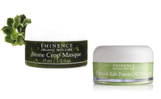 Eminence Organics Stone Crop Masque and Citrus & Kale C+E Mask .5oz Gift with Purchase GWP Mini