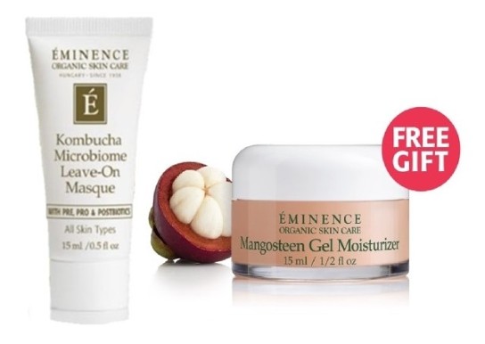 Eminence GWP Kombucha Mask and Mangosteen Gel Moisturizer